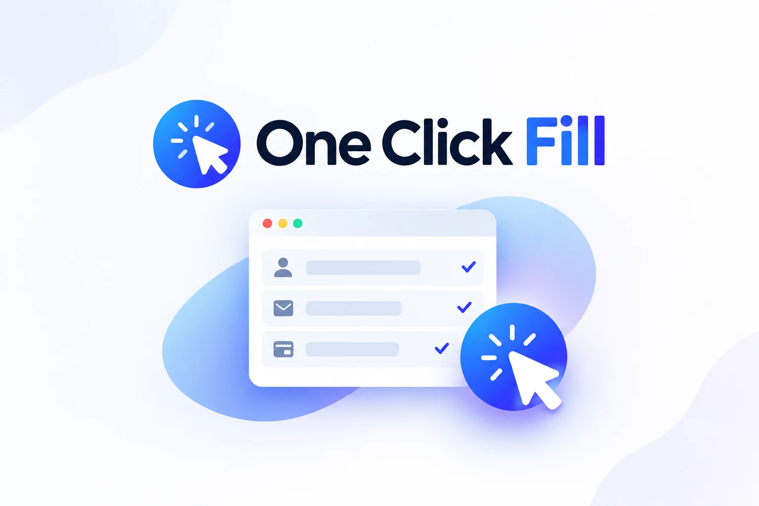 Interface OneClickFill : Extension Navigateur